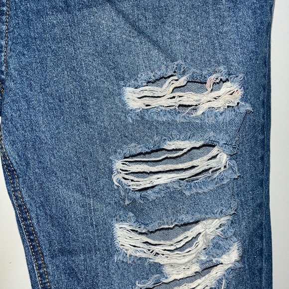 90s Boyfriend Ripped Jeans sz 15 All Button Relaxed Vanilla Star - Picture 6 of 11
